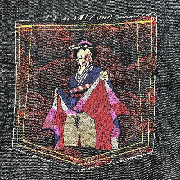 Vintage RMC Red Monkey Company Jeans Mens 44 Martin Ksohoh Lot 1002 Japan - Picture 7 of 8